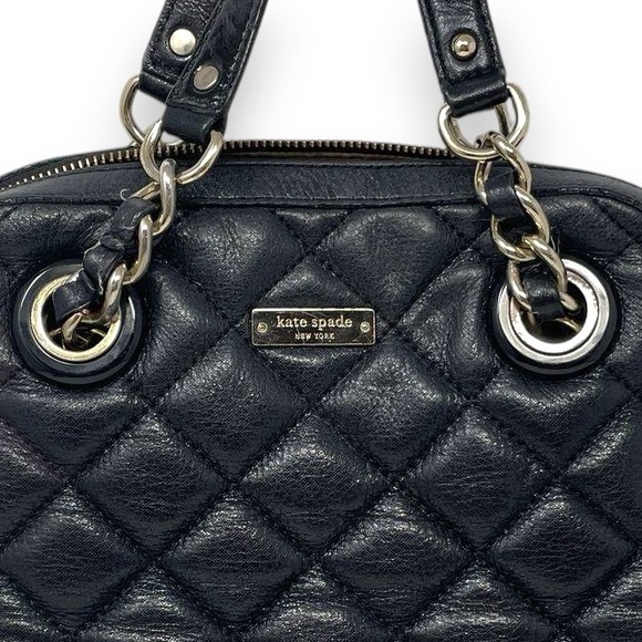 Kate Spade Quilted Leather Satchel Handbag - Picture 6 of 16